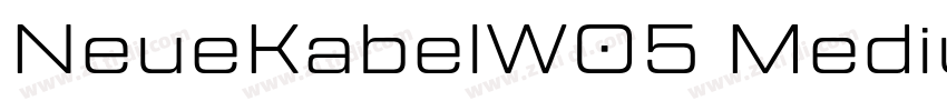 NeueKabelW05 Medium字体转换
